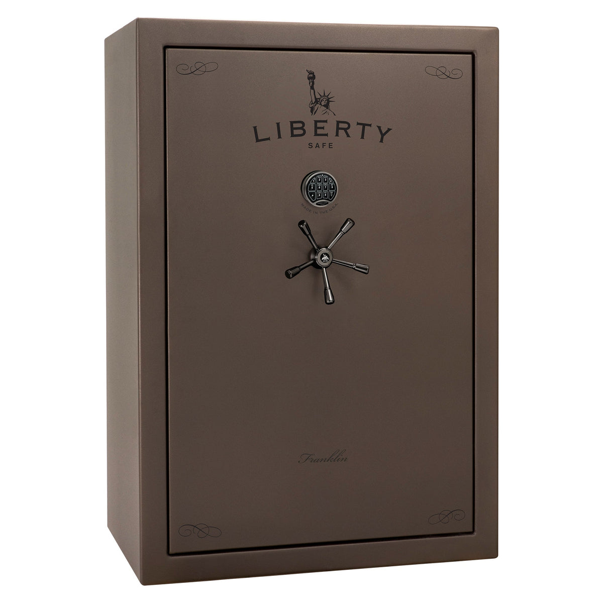 Franklin 45 | Pro Flex Interior | Level 5 Security | 110 Minute Fire Protection | Dimensions: 60.5&quot;(H) x 42&quot;(W) x 27.5&quot;(D) | Up to 60 Long Guns | Bronze Textured | Electronic Lock - Closed